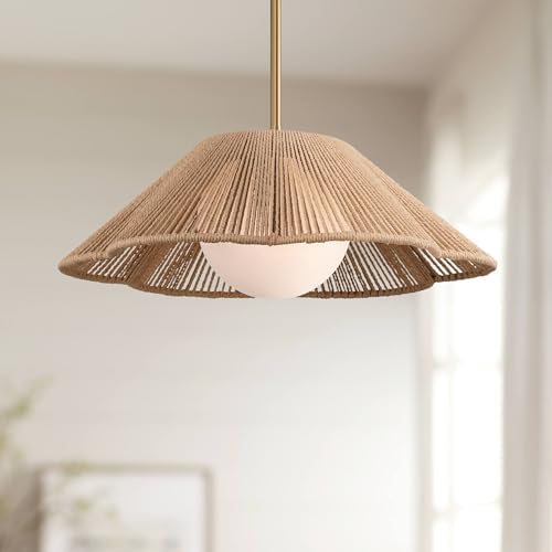 Mylinh 22 1/4" Natural Rope Pendant Light Fixture