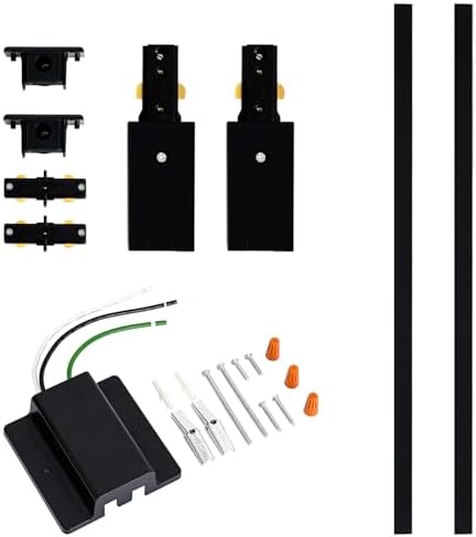 VANoopee 6.6FT H Track Lighting Rails, Black
