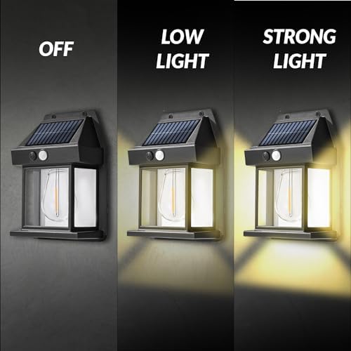 Solar Wall Lights, 2 Pack, Waterproof