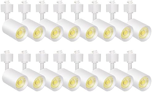 VANoopee 16-Pack 10W H-Type LED Track Heads, White