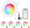 5/6-Inch Color-Changing Recessed Lights, 4-Pack