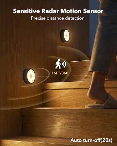 2400mAh Rechargeable Motion Sensor Puck Light