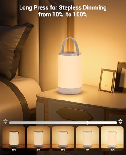 Hensam Rechargeable Dimmable Bedside Night Light