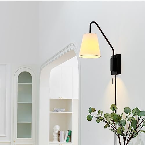 Globe Electric Matte Black Swing Arm Wall Sconce