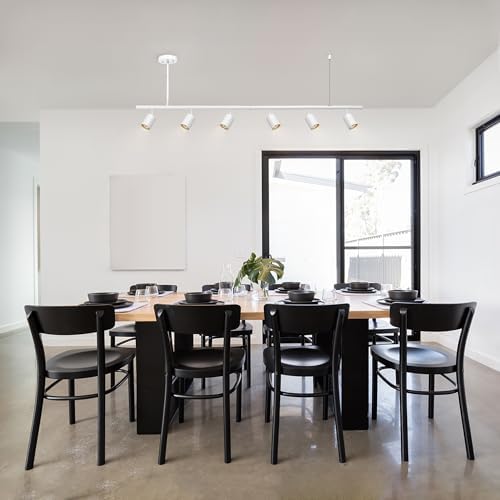 Globe Electric 55" 6-Light Track Lighting, Matte White