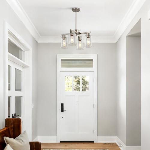4-Light Brushed Nickel Chandelier