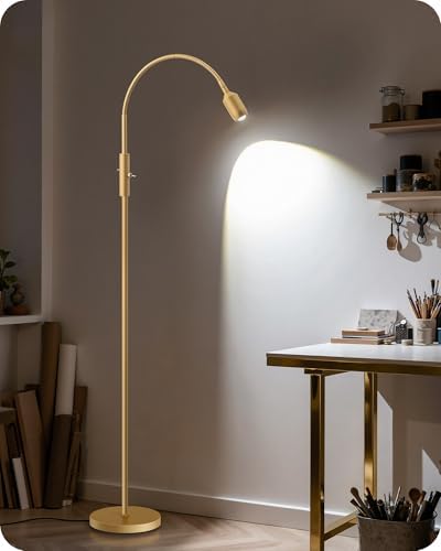 Reading Floor Lamp, 74.2" Tall, 360° Flexible Gooseneck