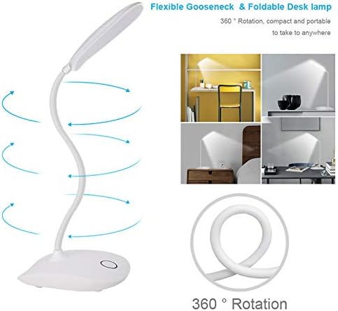 DEEPLITE Rechargeable LED Desk Lamp, Cordless