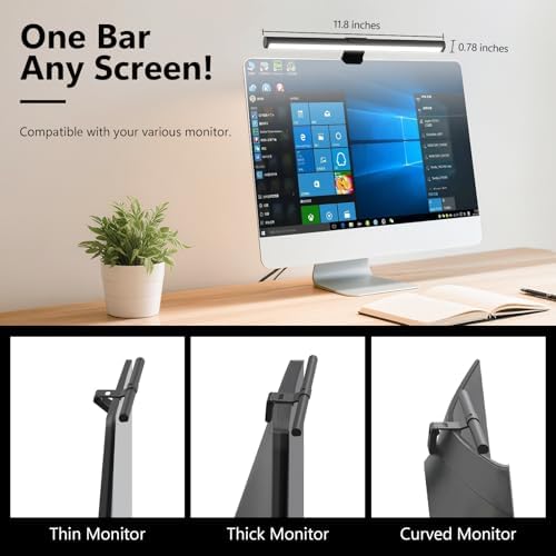 Monitor Light Bar, Eye-Care USB Reading Mnitor lamp, 11.8'' LED