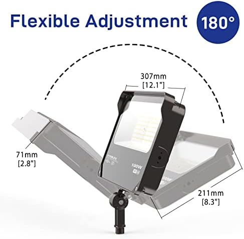 HYPERLITE LED Flood Light, 100W, 5000K