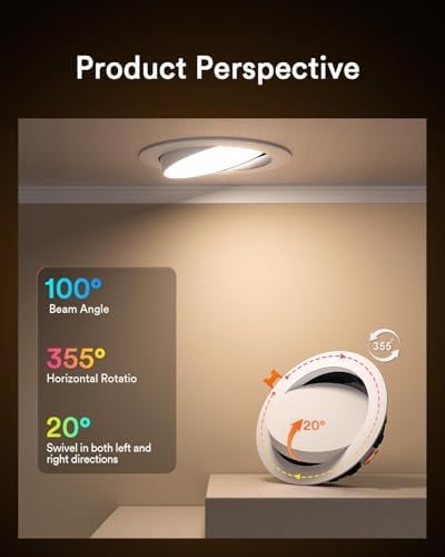 Lumary Gimbal Smart 6 Inch Recessed Lighting