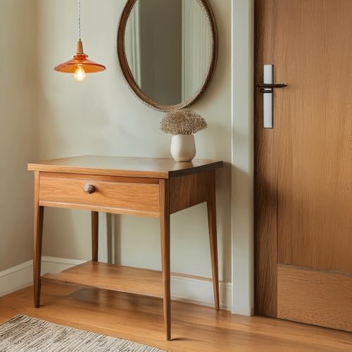 Oldsix-66 Amber Glass Pendant Light, Brass Finish