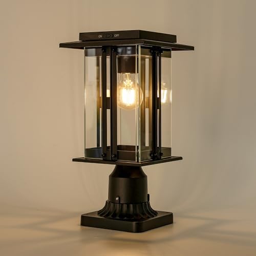 LUTEC 200-Lumen Solar Lamp Post Light
