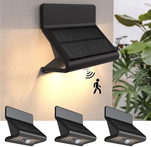 AURAXY Outdoor Solar Security Lights, Motion Sensor, Waterproof