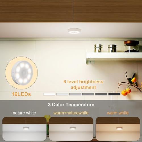 3PCS Wireless Motion Sensor Under Cabinet Lights
