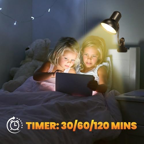 Rechargeable RGB Clip-On Reading Lamp with Clamp