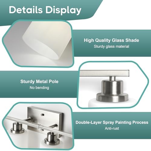 Ascher 4-Light Bathroom Vanity Light, Brushed Nickel