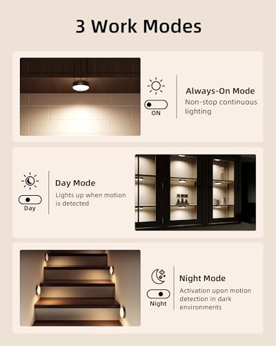 EZVALO RGB Under Cabinet Puck Lights with Remote
