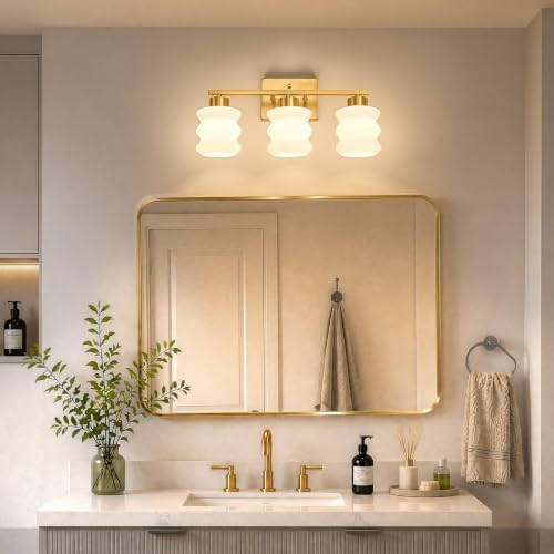 Modern 3-Light Glod Vanity Light