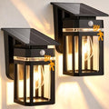 Outdoor Solar Porch Light, Motion Sensor, 2 Pack