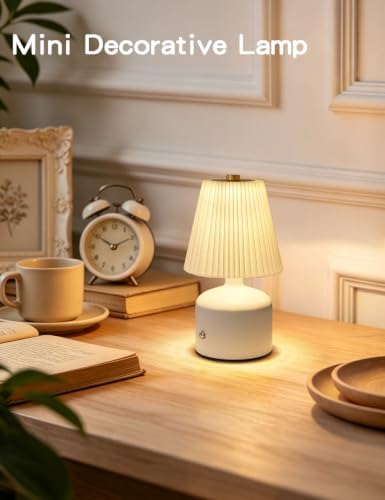 Small Rechargeable Table Lamp with 3-Color Dimming