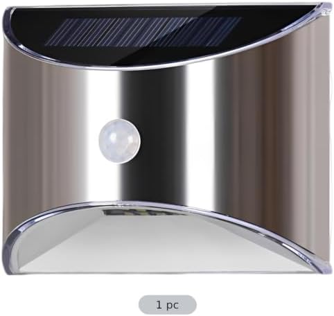 Stainless Steel Solar Fence Lights, 4 LED