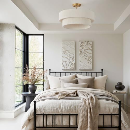 20-Inch Large White Boho Chandelier