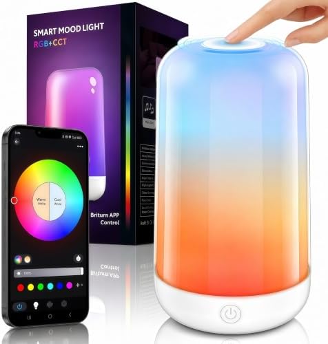 Smart Touch Rechargeable Multi-Color Bedside Lamp