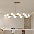 55 Inch Brass Gold Linear Chandelier