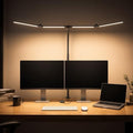Adjustable Swing-Arm LED Desk Lamp with Clamp