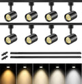 VANoopee 5-Color 8-Light LED Track Lighting Kit, Black