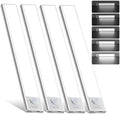 32 LED Rechargeable Motion Sensor Under Cabinet Lights, 4 Pack