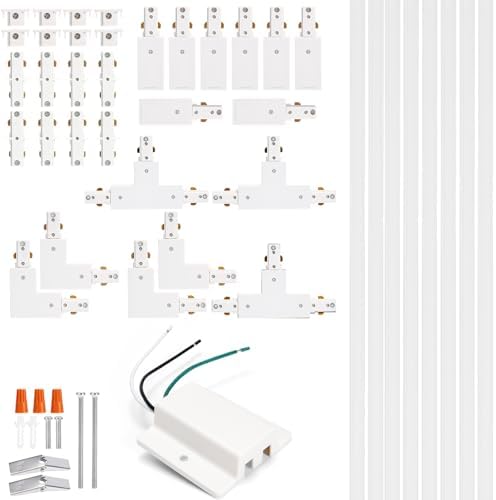 iCreating H-Track Lighting Rails Kit, 26ft White