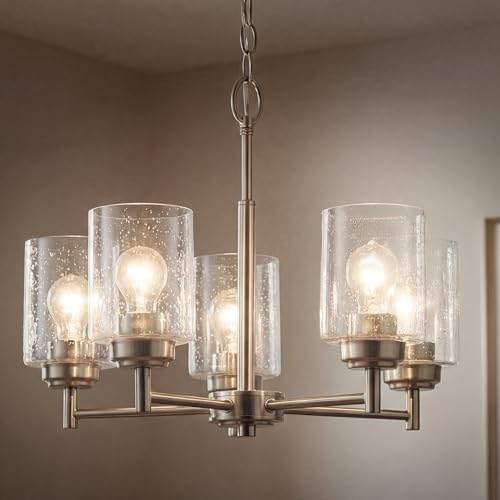 Kichler Winslow 5-Light Chandelier, Brushed Nickel