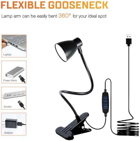 CRI 90+ Eye-Care Clip Light, 6W