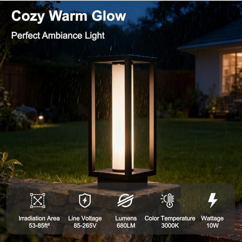 SkyGlow 15" 3-in-1 Outdoor Pathway Light, 3000K