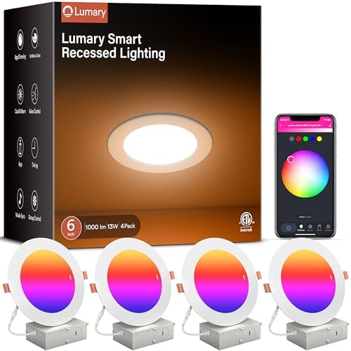 Lumary Smart 6 Inch Recessed Lighting, 13W
