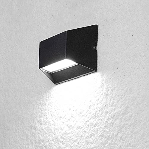 6W LED Outdoor Wall Sconce Step Light, Black