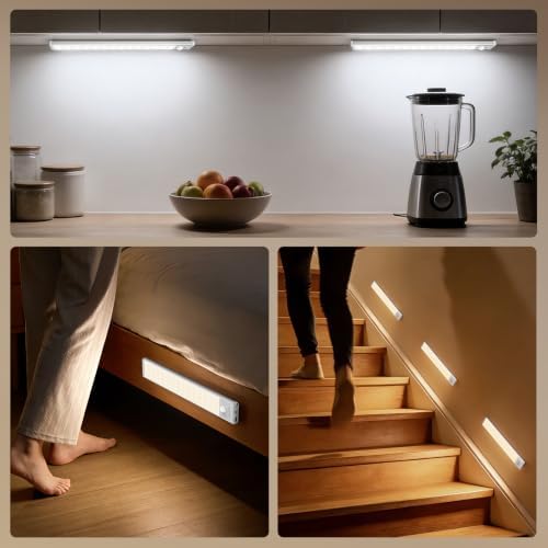 10.5 Inch Wireless Motion Sensor Under Cabinet Lights, 3 Pack
