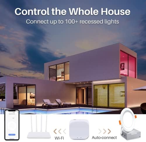 Smart 6 Inch LED Recessed Lighting, 6 Pack