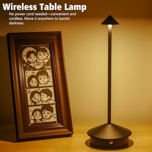 2 Pack Rechargeable Cordless LED Table Lamps, 5200mAh