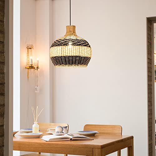 Arturesthome Handmade Woven Rattan Pendant Light