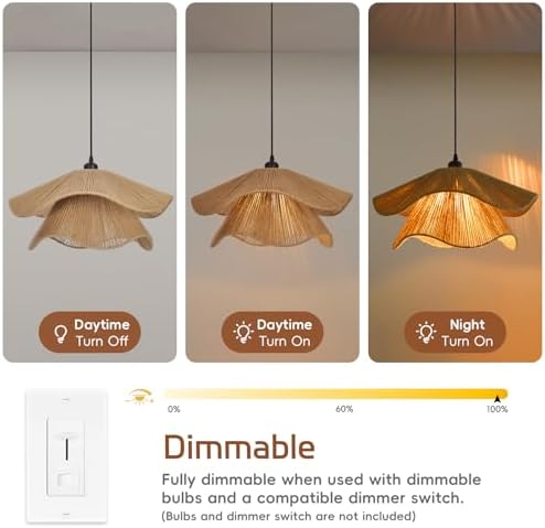 Littleglovo 23.6" Rustic Pendant Light