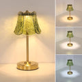 Shenmoyl Cordless Touch Table Lamp, 5200mAh, Green Rose