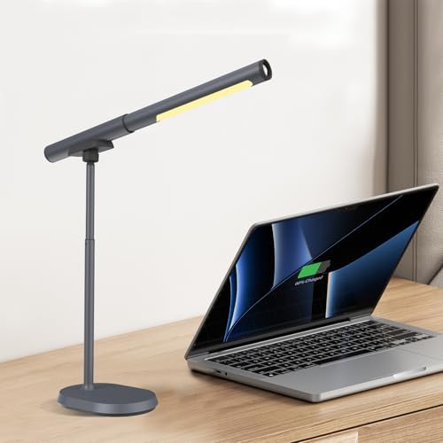 LED Desk Lamp with USB Ports. Eye-Caring 3 Color Temperature Stepless