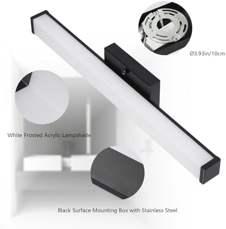 24 Inch LED Bathroom Vanity Light, 15W 3CCT