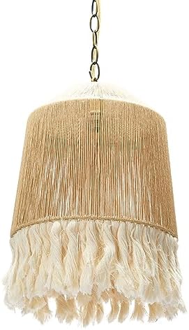 Coastal Pendant Lamp, Paper Rope Shade