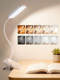 Rechargeable Clip-on Desk Lamp, 45 Lighting Modes