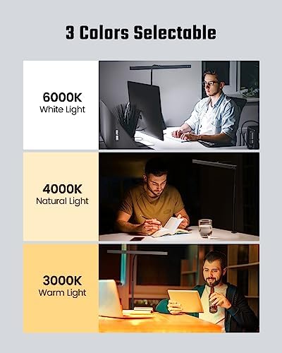 SUPERDANNY 12W Gooseneck LED Desk Lamp with Clamp