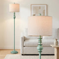 BOBOMOMO 64.25" Antique Blue Floor Lamp